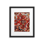Mahal Vagireh Arak West Persian Rug Sampler Print Framed Art Print Gallery Image 5