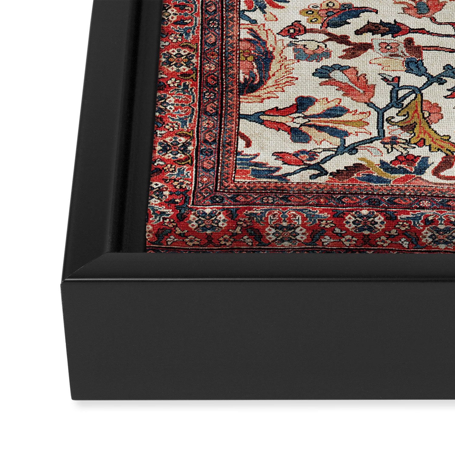 Mahal West Persian Rug Print Framed Canvas Print Gallery Image 3