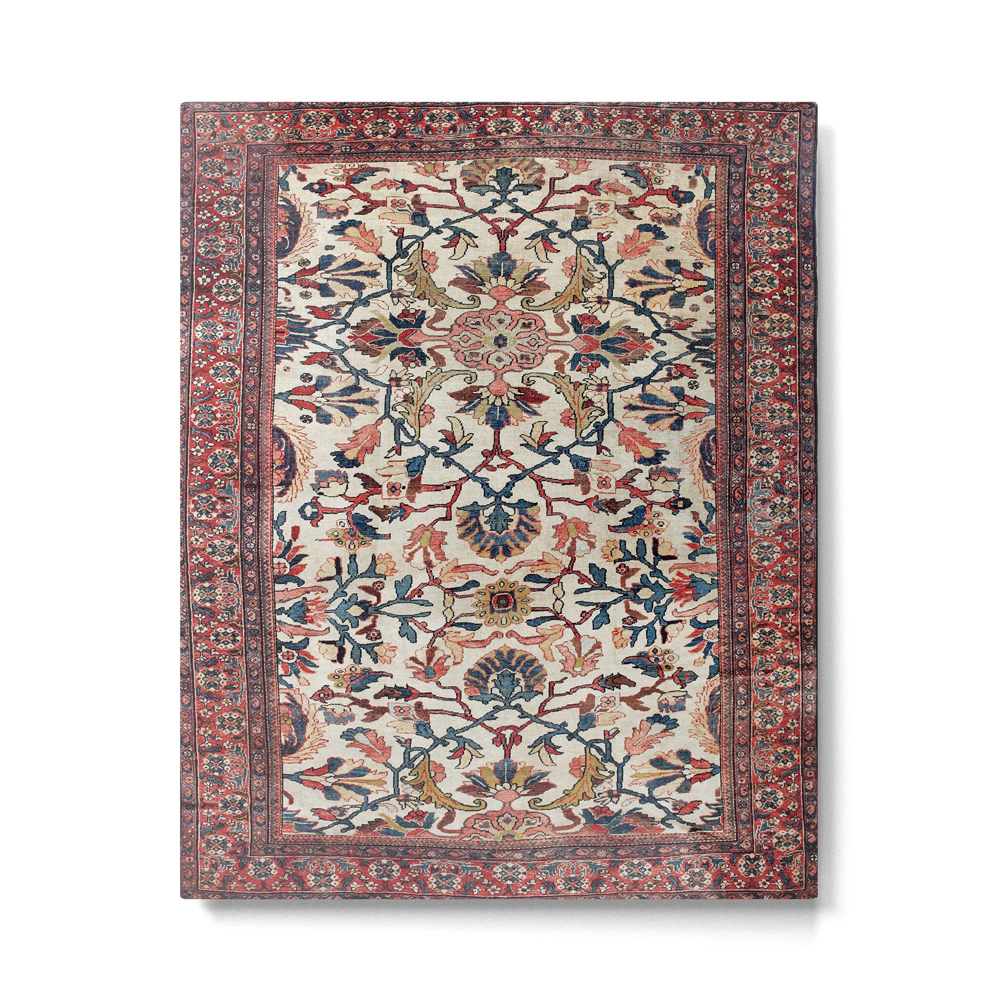 Mahal West Persian Rug Print Metal Print Gallery Image 4