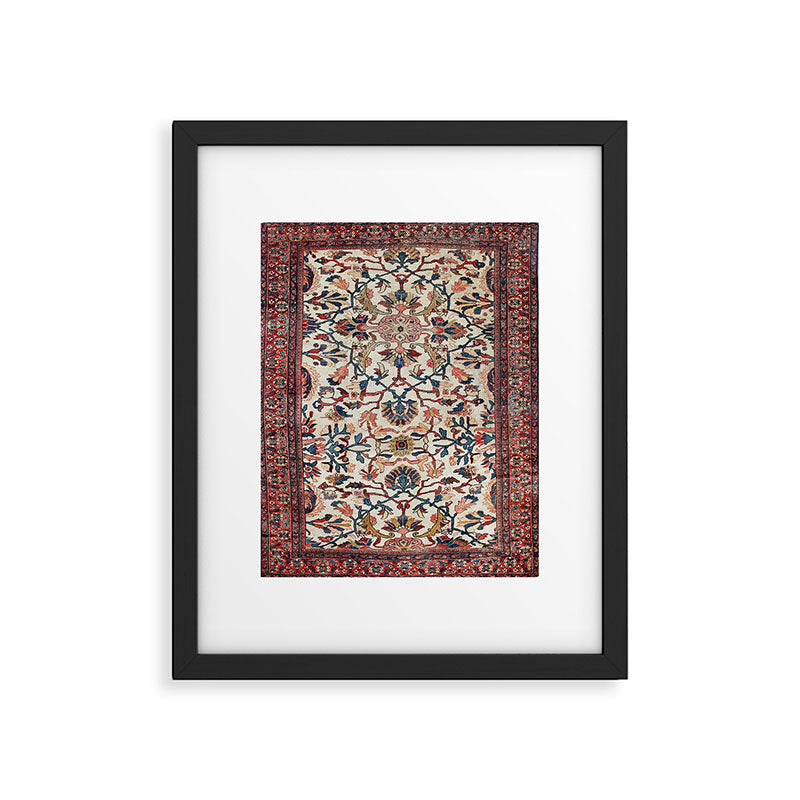 Mahal West Persian Rug Print Framed Art Print Gallery Image 5