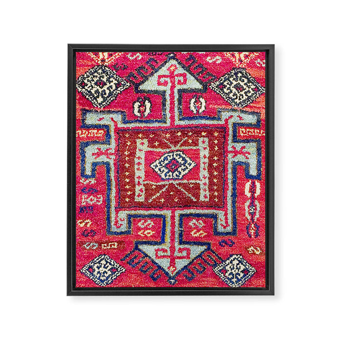 Malatya  Antique Kurdish Turkish Rug Print Framed Canvas Print Gallery Image 1