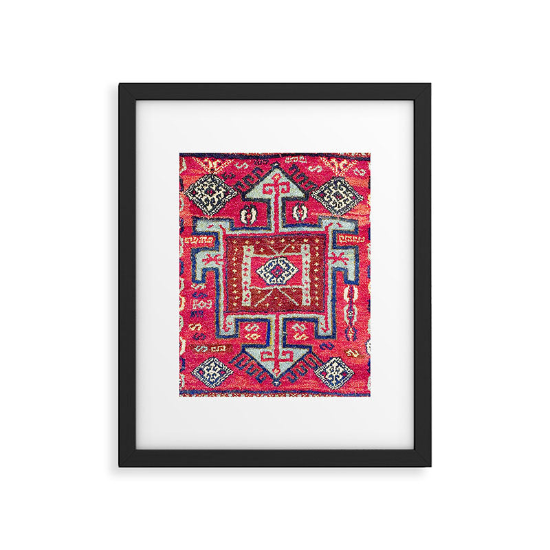 Malatya  Antique Kurdish Turkish Rug Print Framed Art Print Gallery Image 5