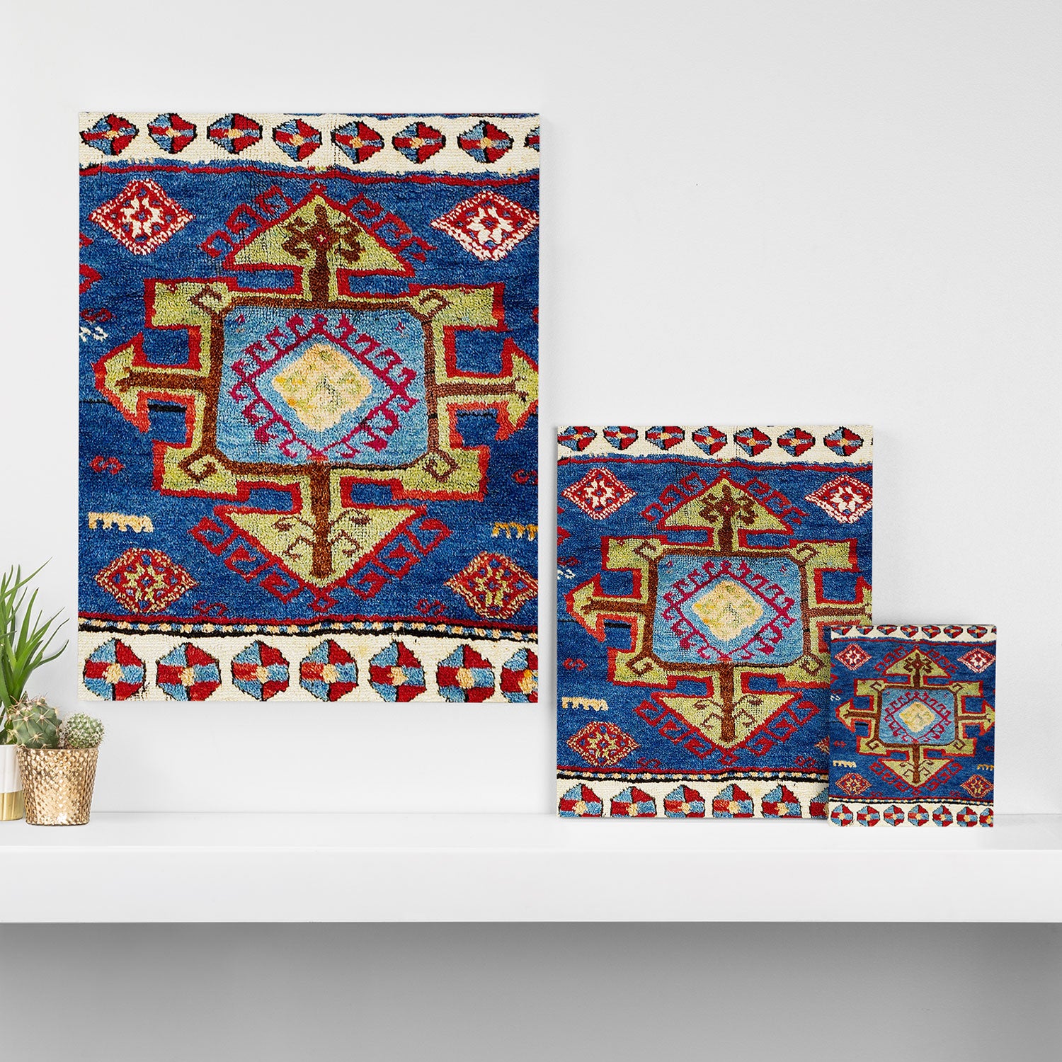 Malatya East Anatolia Antique Turkish Rug Print Canvas Print Gallery Image 3
