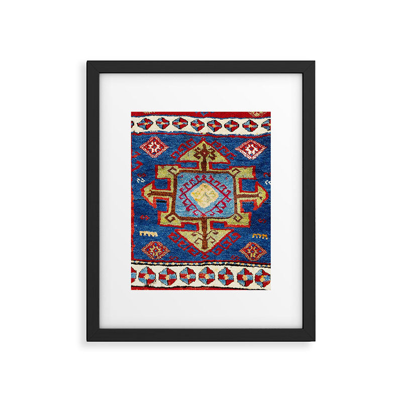 Malatya East Anatolia Antique Turkish Rug Print Framed Art Print Gallery Image 4