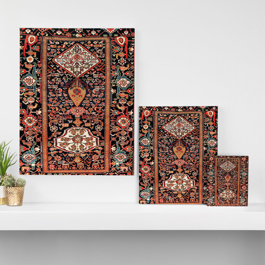 Malayer Hamadan West Persian Rug Canvas Print Gallery Image 3