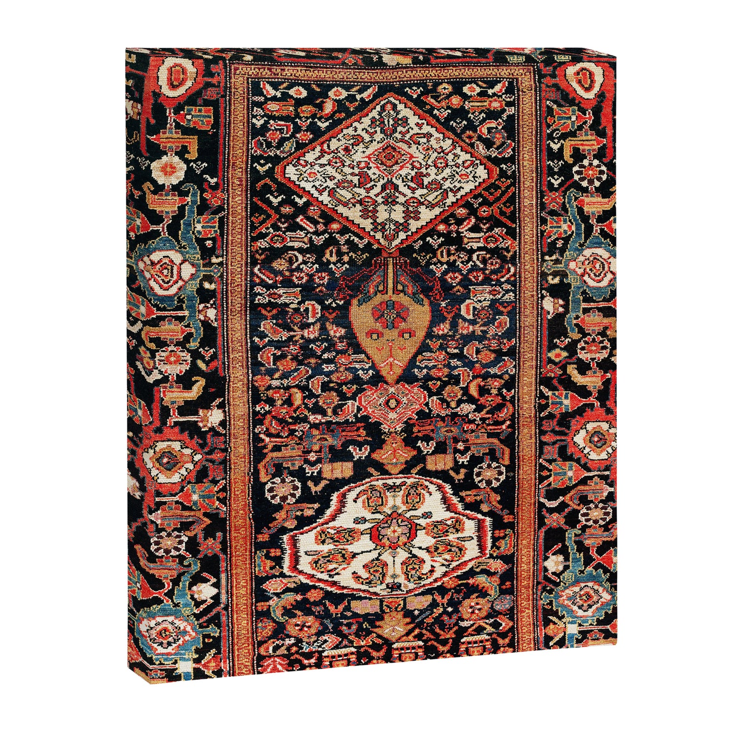 Malayer Hamadan West Persian Rug Canvas Print Gallery Image 3