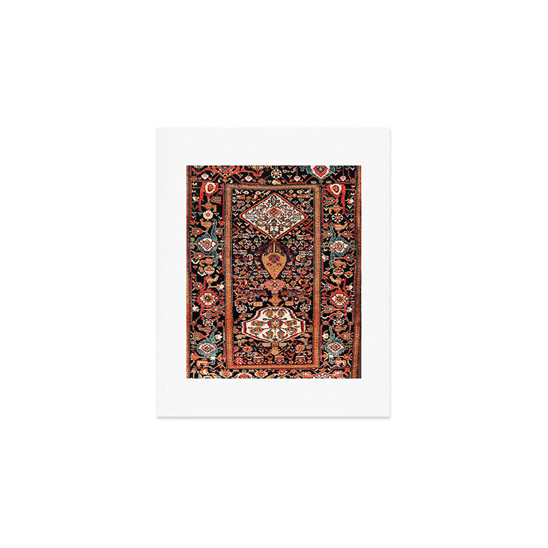 Malayer Hamadan West Persian Rug Art Print Gallery Image 1