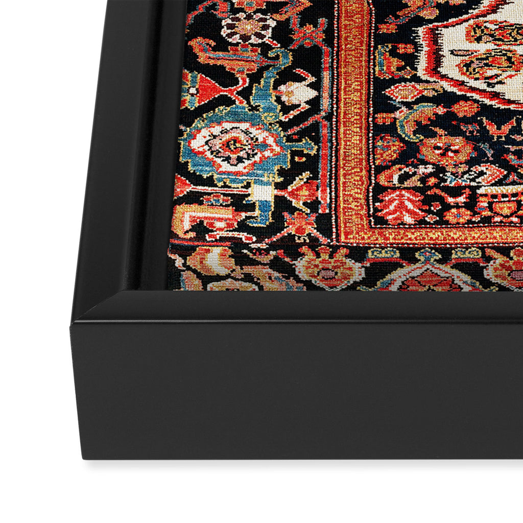 Malayer Hamadan West Persian Rug Framed Canvas Print Gallery Image 3