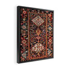 Malayer Hamadan West Persian Rug Framed Canvas Print Gallery Image 2