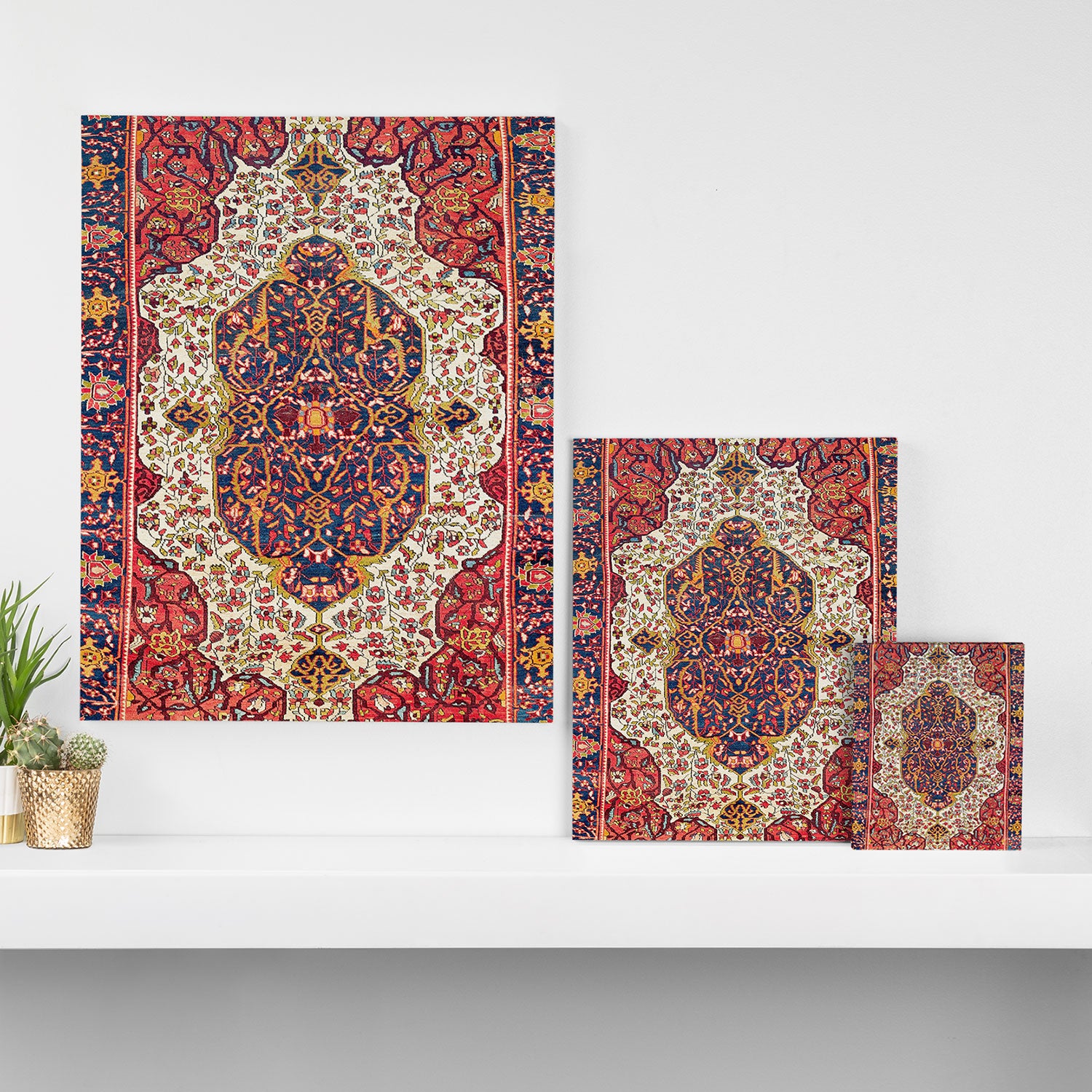 Malayer West Persian Rug Print Canvas Print Gallery Image 3