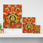 Mashad Antique Persian Rug Print Canvas Print Gallery Image 3