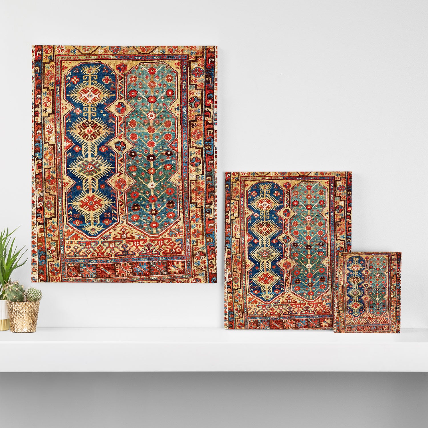 Megri Southwest  Anatolian Rug Print Canvas Print Gallery Image 3