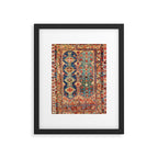 Megri Southwest  Anatolian Rug Print Framed Art Print Gallery Image 5
