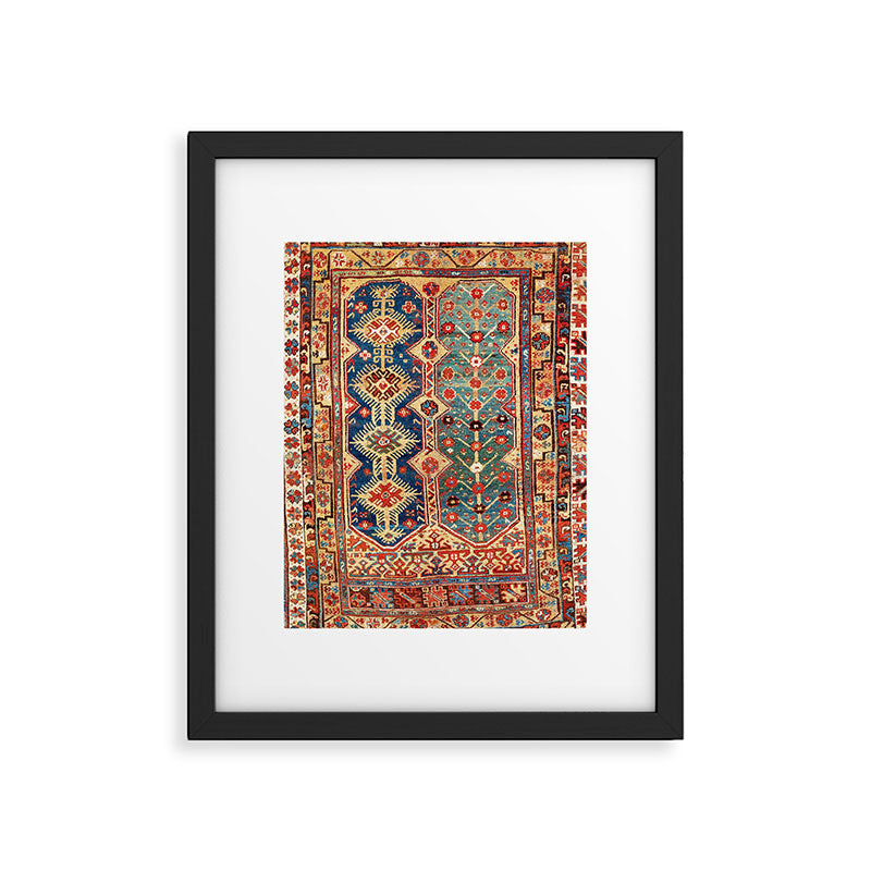 Megri Southwest  Anatolian Rug Print Framed Art Print Gallery Image 5