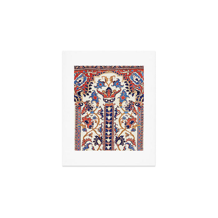 Mihrab  Antique Persian Rug Print Art Print Gallery Image 1