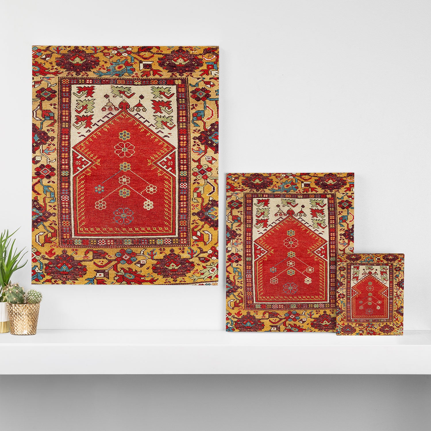 Milas Southwest Anatolian Niche Rug Print Canvas Print Gallery Image 3
