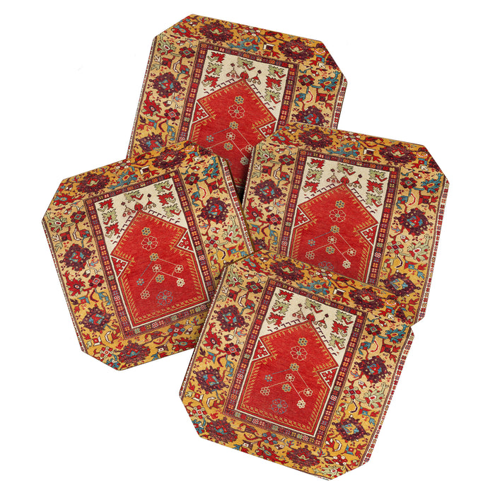 Milas Southwest Anatolian Niche Rug Print Coaster Gallery Image 1