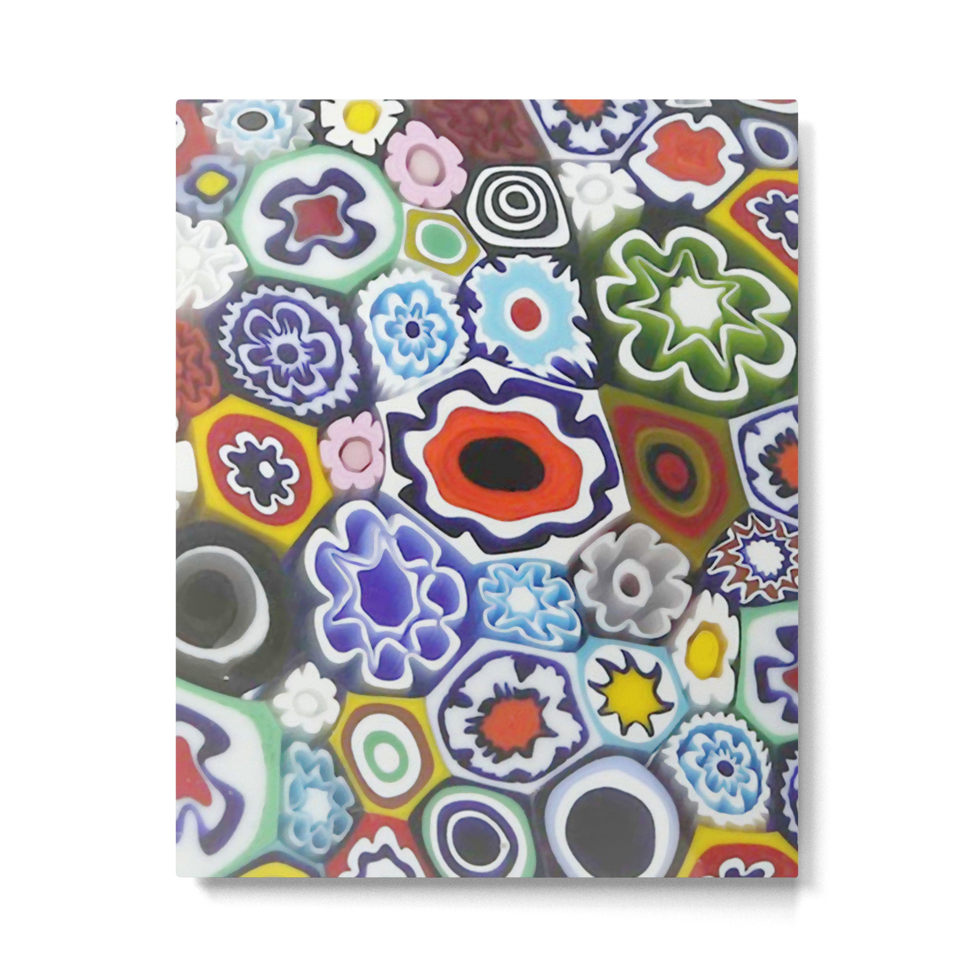 Millefiori Murano Italian Glass Print Metal Print Gallery Image 6