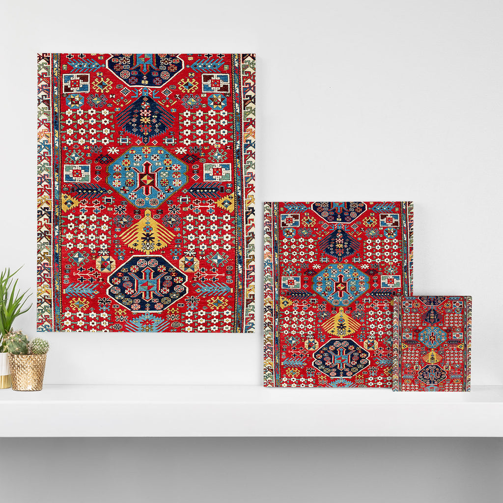 Moghan Azerbaijan South East Caucasus Rug Print Canvas Print Gallery Image 3