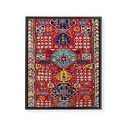 Moghan Azerbaijan South East Caucasus Rug Print Framed Canvas Print Gallery Image 3
