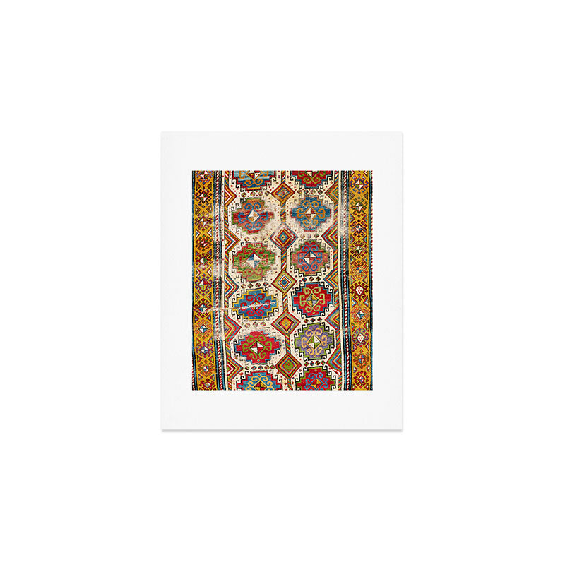 Moghan Southeast Caucasus Antique Rug Print Art Print Gallery Image 1