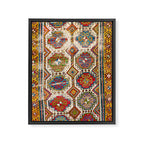 Moghan Southeast Caucasus Antique Rug Print Framed Canvas Print Gallery Image 3