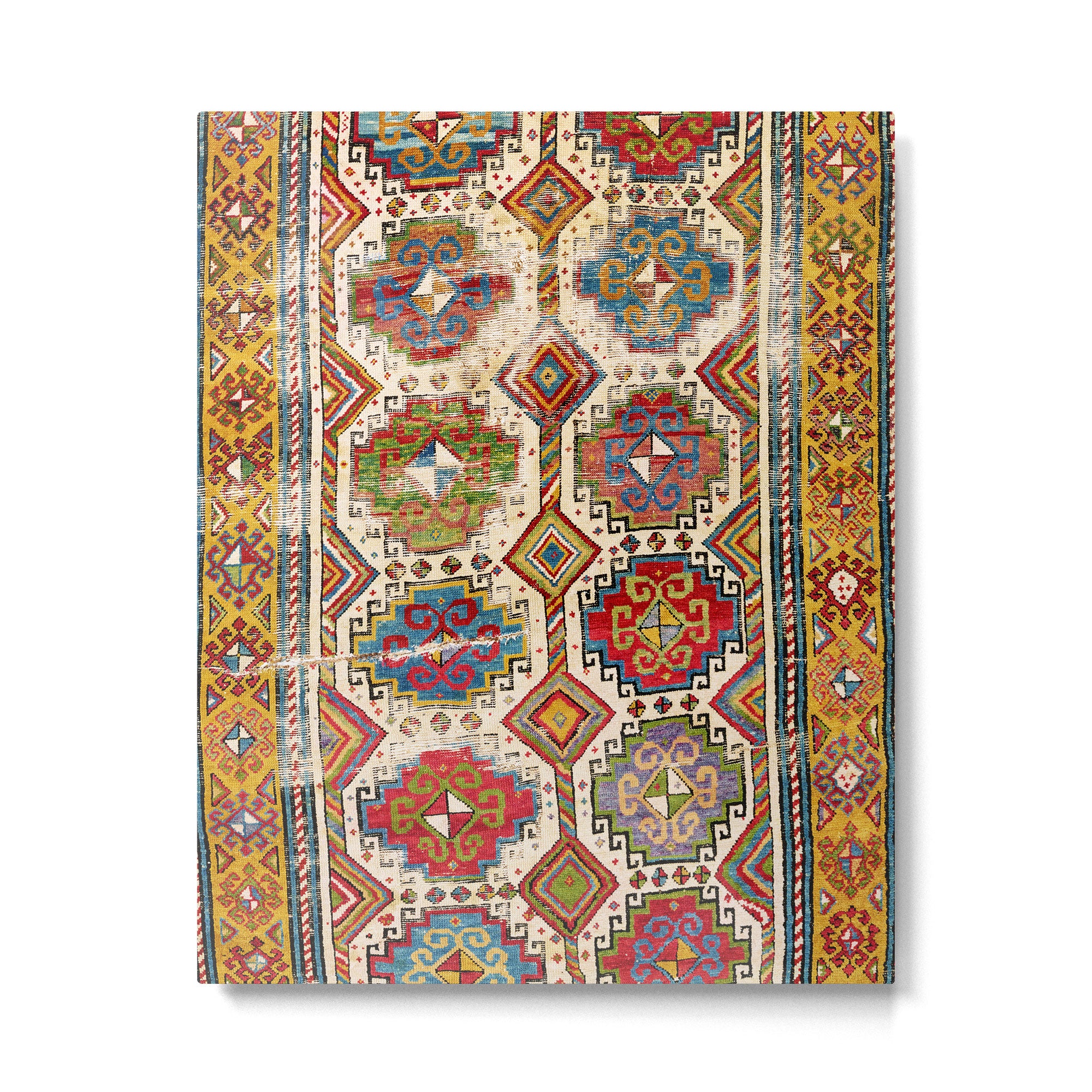 Moghan Southeast Caucasus Antique Rug Print Metal Print Gallery Image 4