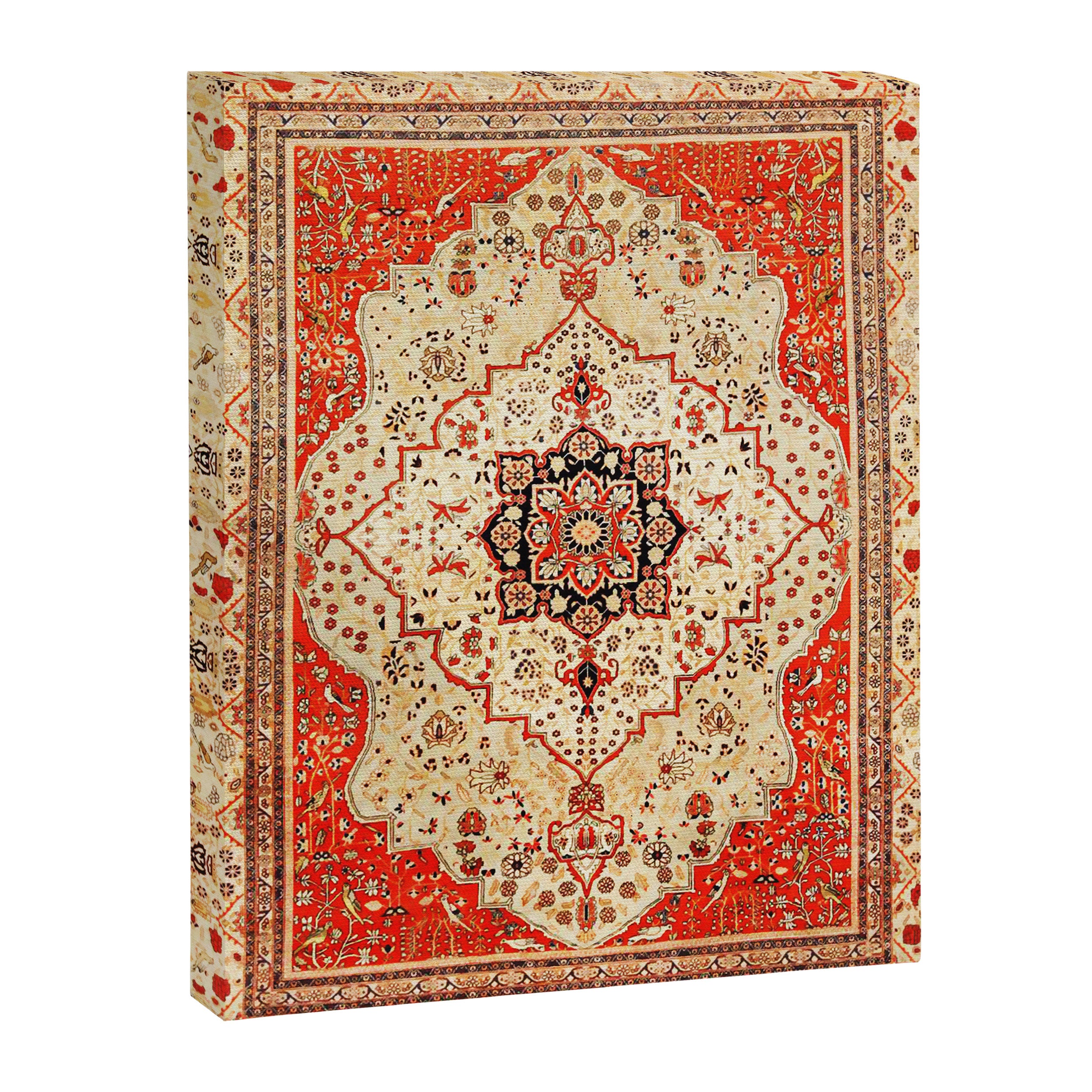 Mohtasham Kashan Antique Persian Rug Print Canvas Print Gallery Image 6