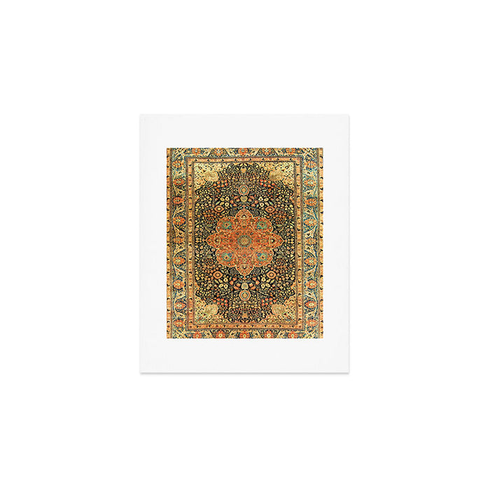 Mohtashem Kashan Vintage Persian Rug Print Art Print Gallery Image 1