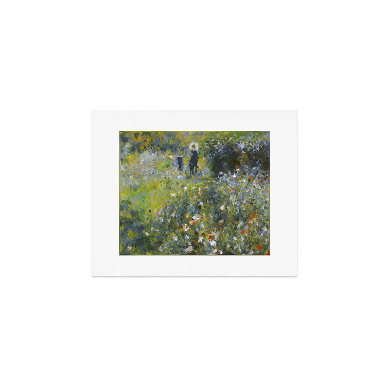 Monet Garden Low Poly Nature Art Art Print Gallery Image 1