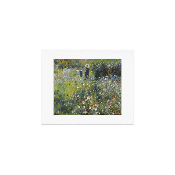 Monet Garden Low Poly Nature Art Art Print Gallery Image 1