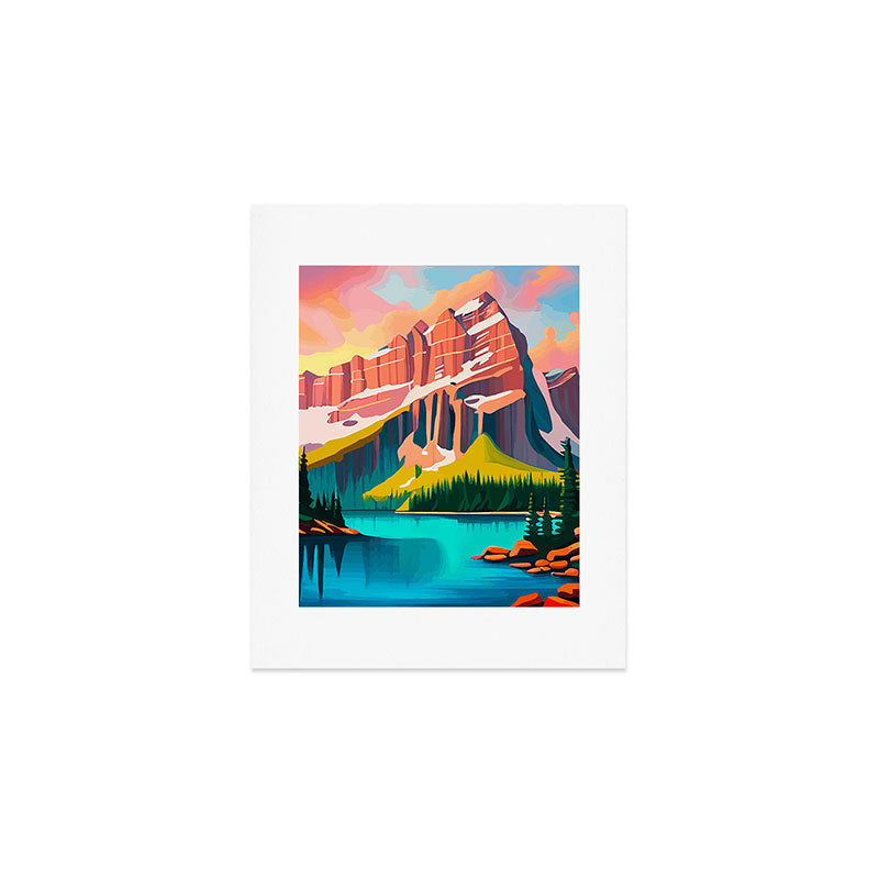 Moraine Lake in Banff National Park  Art Print Gallery Image 1