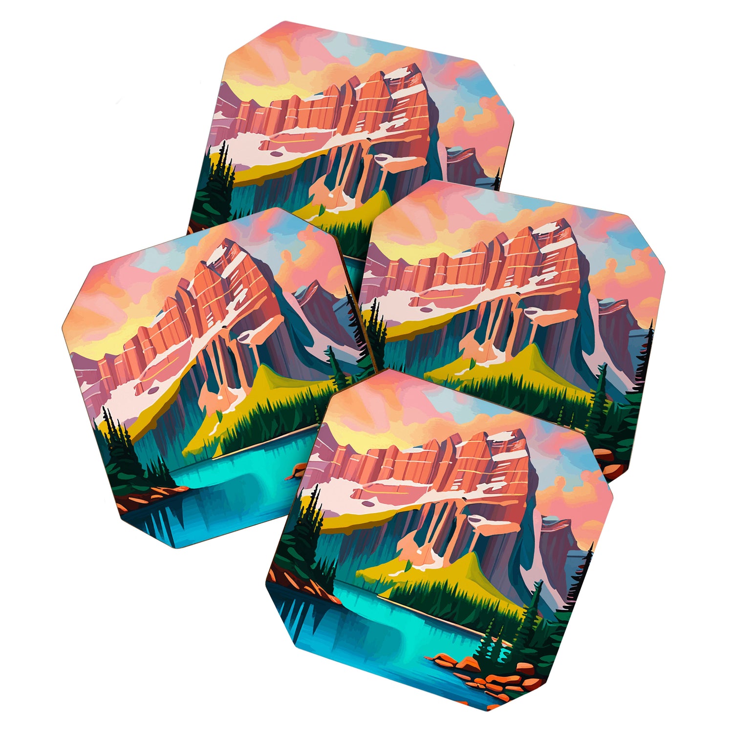 Moraine Lake in Banff National Park  Coaster Gallery Image 1