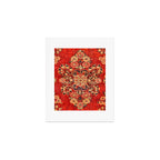 Moshkabad Antique Persian Rug Print Art Print Gallery Image 1