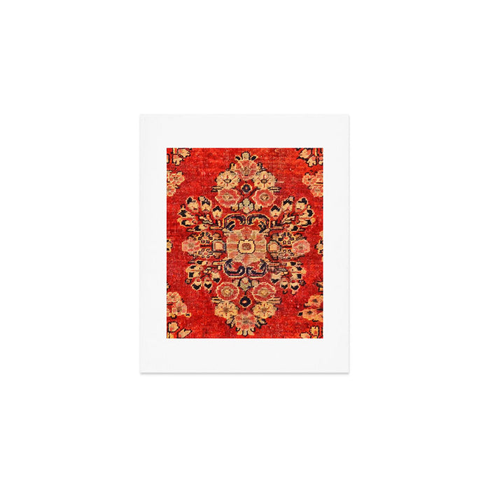 Moshkabad Antique Persian Rug Print Art Print Gallery Image 1