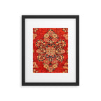 Moshkabad Antique Persian Rug Print Framed Art Print Gallery Image 6