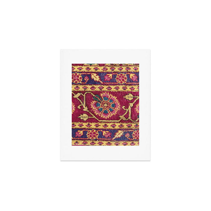 Mughal North Indian Late 17th Century Silk Carpet Print Art Print Gallery Image 1