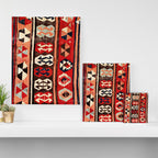 Mut  Antique Mersin Turkish Kilim Print Canvas Print Gallery Image 3