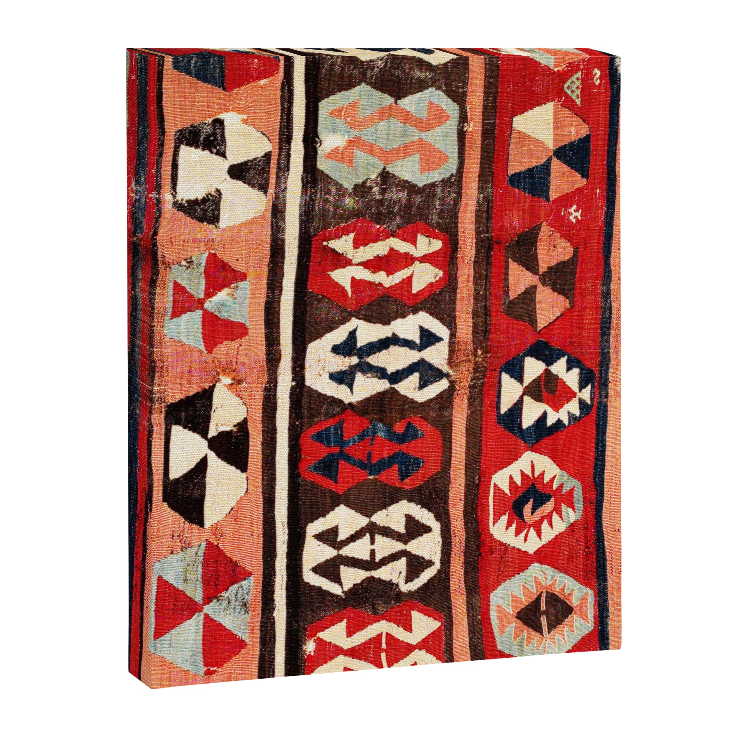 Mut  Antique Mersin Turkish Kilim Print Canvas Print Gallery Image 3