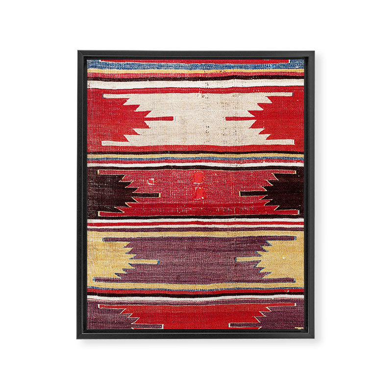 Nevsehir Cappadocian Central Anatolian Kilim Print Framed Canvas Print Gallery Image 3