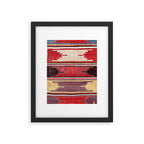 Nevsehir Cappadocian Central Anatolian Kilim Print Framed Art Print Gallery Image 4