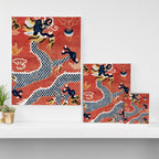 Ningxia West China Pillar Rug Canvas Print Gallery Image 3