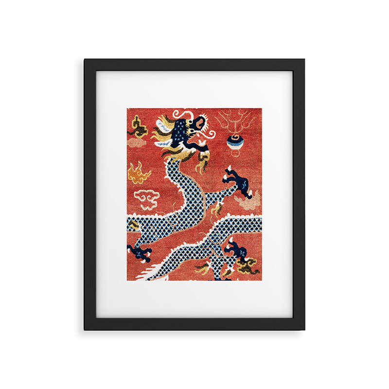 Ningxia West China Pillar Rug Framed Art Print Gallery Image 4