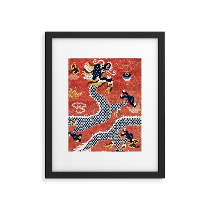 Ningxia West China Pillar Rug Framed Art Print Gallery Image 1
