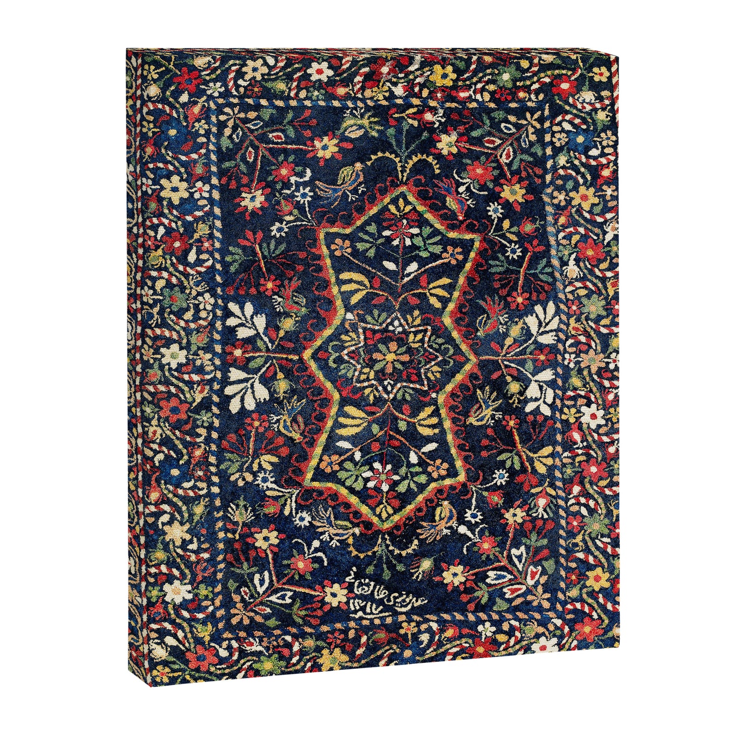 North Indian Floral Rug Print Canvas Print Gallery Image 3