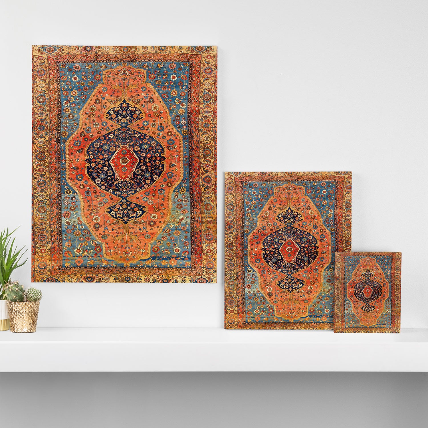 Northwest Persian Antique Carpet Print Canvas Print Gallery Image 3