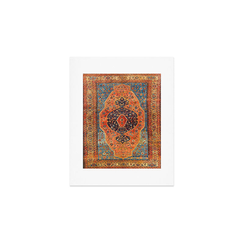 Northwest Persian Antique Carpet Print Art Print Gallery Image 1