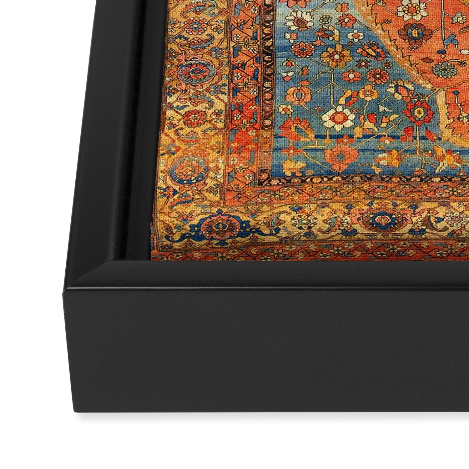 Northwest Persian Antique Carpet Print Framed Canvas Print Gallery Image 3
