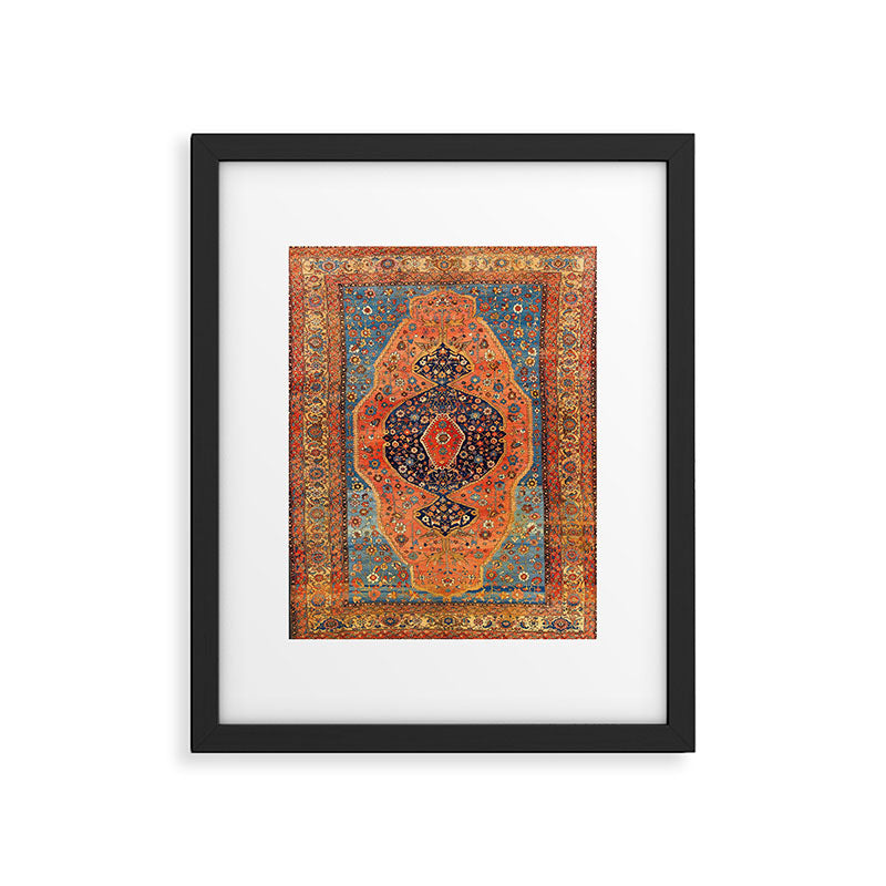 Northwest Persian Antique Carpet Print Framed Art Print Gallery Image 4