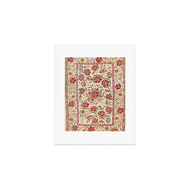 Nurata Suzani Bokhara Uzbekistan Embroidery Print Art Print Gallery Image 1